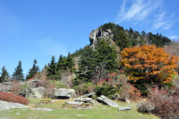 picnic area on Grandfather Mountain